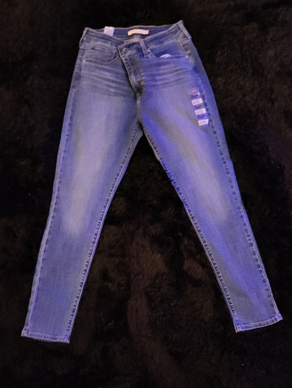 Classic Light Blue Women’s High Skinny Jeans, #SHORT
